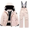 Winter Ski Children's Ski coat and pants 2pieces set Warm Waterproof Boys Girls Outdoor Skiing Snowboarding Winter Ski Kids