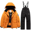 Winter Ski Children's Ski coat and pants 2pieces set Warm Waterproof Boys Girls Outdoor Skiing Snowboarding Winter Ski Kids