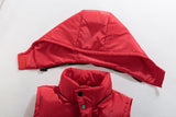 Women's Padded Jacket Hooded Waistcoat Sleeveless Hoodie Vest Winter Warm Zipper Classic Waistcoat