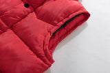 Women's Padded Jacket Hooded Waistcoat Sleeveless Hoodie Vest Winter Warm Zipper Classic Waistcoat