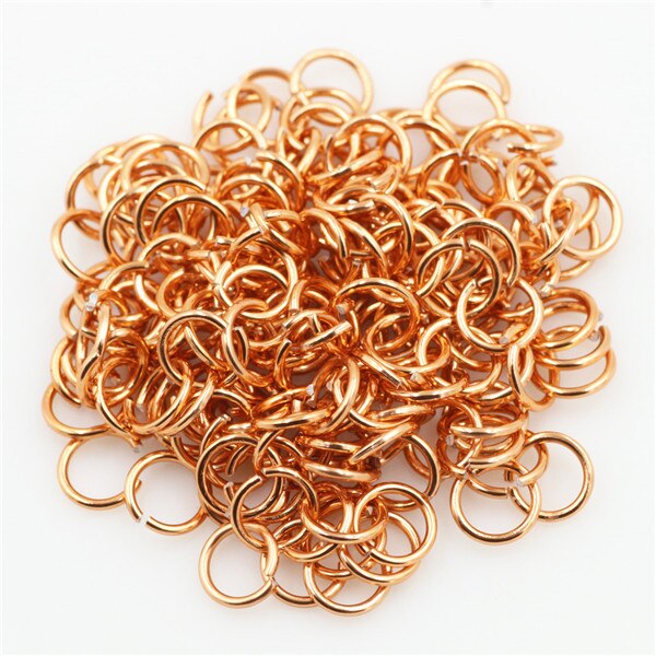 300pcs/bag Open Single Loop Ring Strong 6mm Stainless Steel Jump Rings for Jewelry Accessories DIY Making Women's Hanging Earing