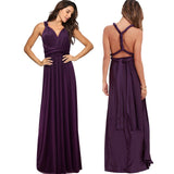 New wedding bridesmaid Party wear more open back sexy bandage long dress elegant women's Eucharist party open back long dress