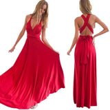New wedding bridesmaid Party wear more open back sexy bandage long dress elegant women's Eucharist party open back long dress