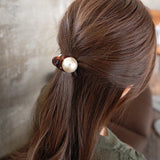2021 Women Hair Crab Clip Mini Round Pearl Hairpins Girls Claw Hairclips Make Up Tool