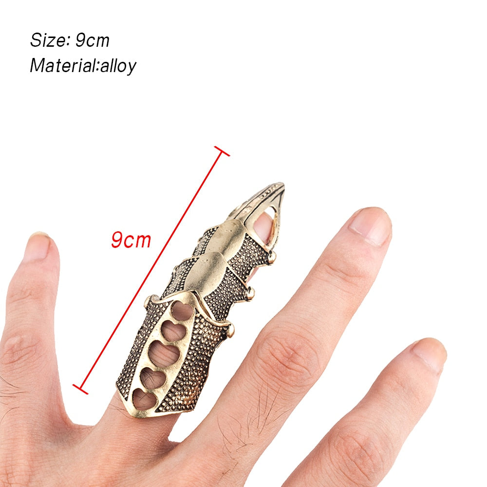 Amazon.com: Zonster 1pc Men Women Gothic Punk Joint Knuckle Full Finger  Claw Ring Statement Jewelry Stylish and Popular Long Rings Cool Silver  Jewellery: Clothing, Shoes & Jewelry