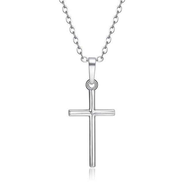 2021 Gold Black Color Crystal Jesus Cross Pendant Necklace Jewelry For Men/Women