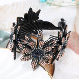 2021 Fashion Rhinestone Bird Nest Ponytail Buckle Women Hair Bun Claw Clips Headwear