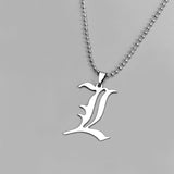 2021 New Japanese Anime Death Note L Yagami Anime Lawliet Kira Necklace Gifts