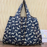 Large Size Nylon Women's Shopper Reusable Foldable Bag Shopping Bag Handbag Environmental Bag Out Shoulder Bag  Tote Bag