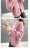 Women Knitted Sweater Cardigan Coat Jacket Top Jumper Loose Casual Chandails Pull Hiver
