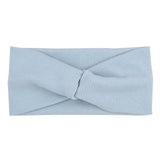 2021 Women Headband Solid Color Wide Turban Twist Knitted Cotton Hairband Accessories