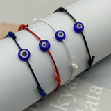 2021 Lucky Eye Waterproof Bracelet Blue Evil Eye Red String Protection Men Women