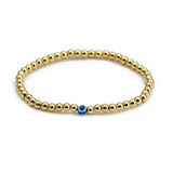 2021 Charm Blue Evil Eye Lucky Bracelet Glass Bead Bangle Women Men Jewelry Gift
