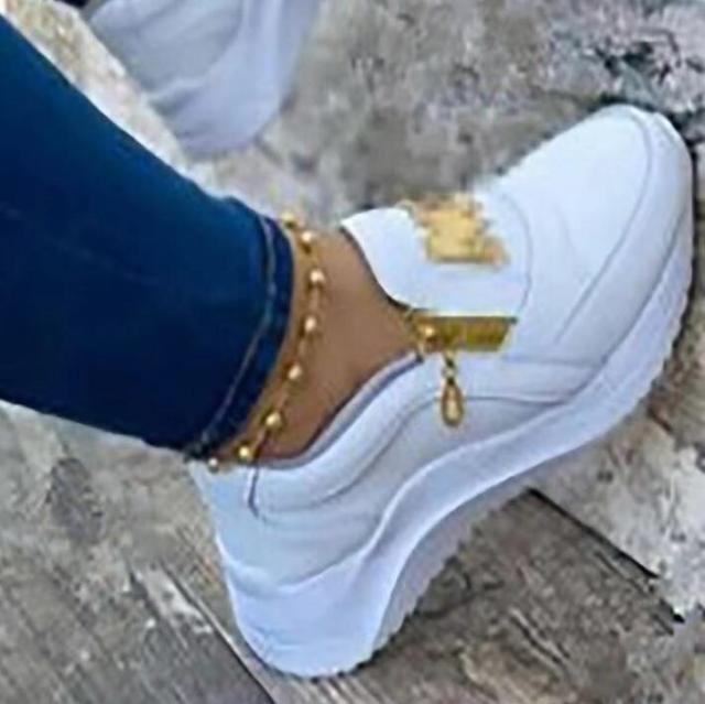 New Women Sneakers Lace-Up Wedge Sports Shoes Women's Vulcanized Shoes Casual Platform Ladies Sneakers Comfy Females Shoes