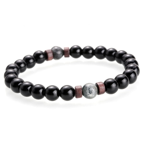 2021 Natural Moonstone Bead Tibetan Buddha Lava Stone Diffuser Bracelets Men Jewelry
