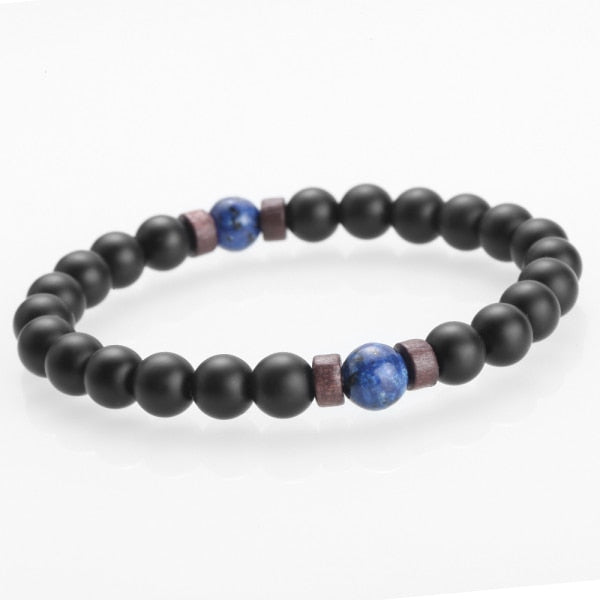 2021 Natural Moonstone Bead Tibetan Buddha Lava Stone Diffuser Bracelets Men Jewelry