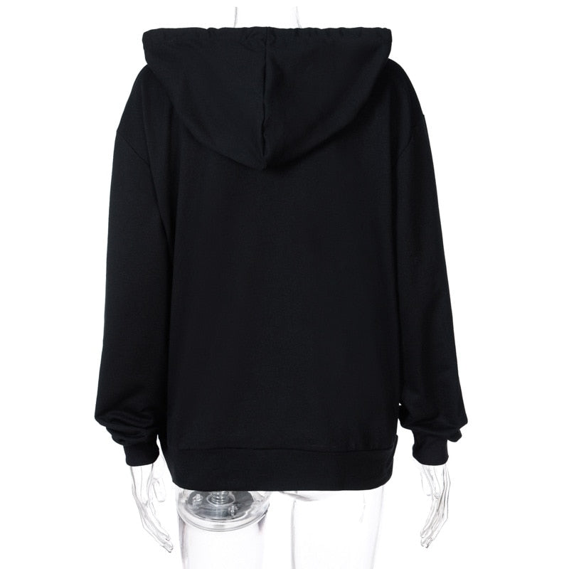 Butterfly graphic drawstring online hoodie