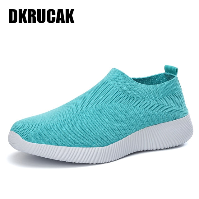 2021 Mesh Women Sneakers Breathable Women Flat Shoes Lightweight Casual Shoes Ladies Lace-up Deportivas Mujer Chaussures Femme